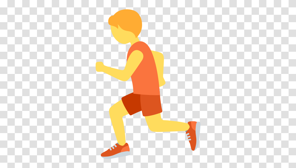 Person Running Emoji Woman Running Emoji, Human, Kneeling, Standing Transparent Png