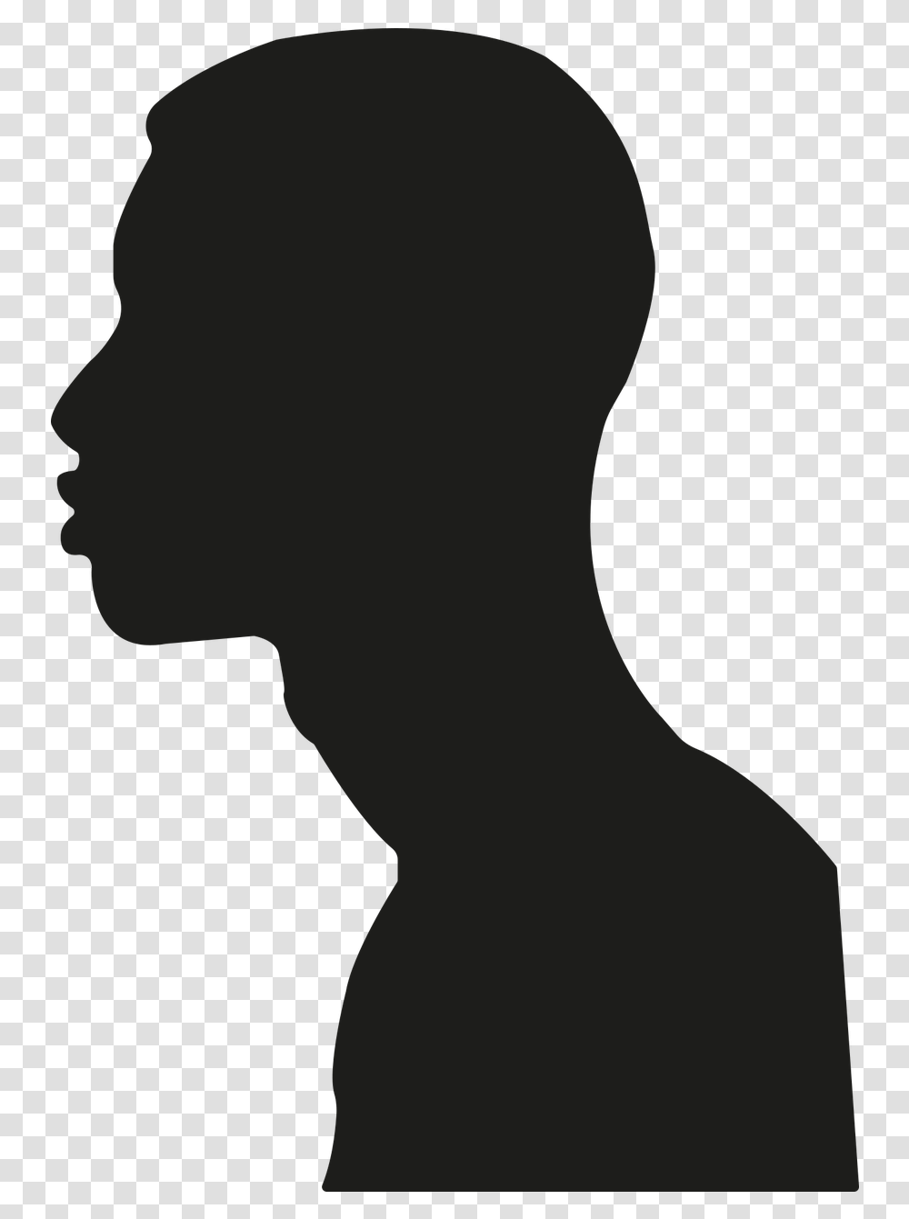 Person Shadow Dark Sombra De Persona De Perfil, Silhouette, Back, Human Transparent Png