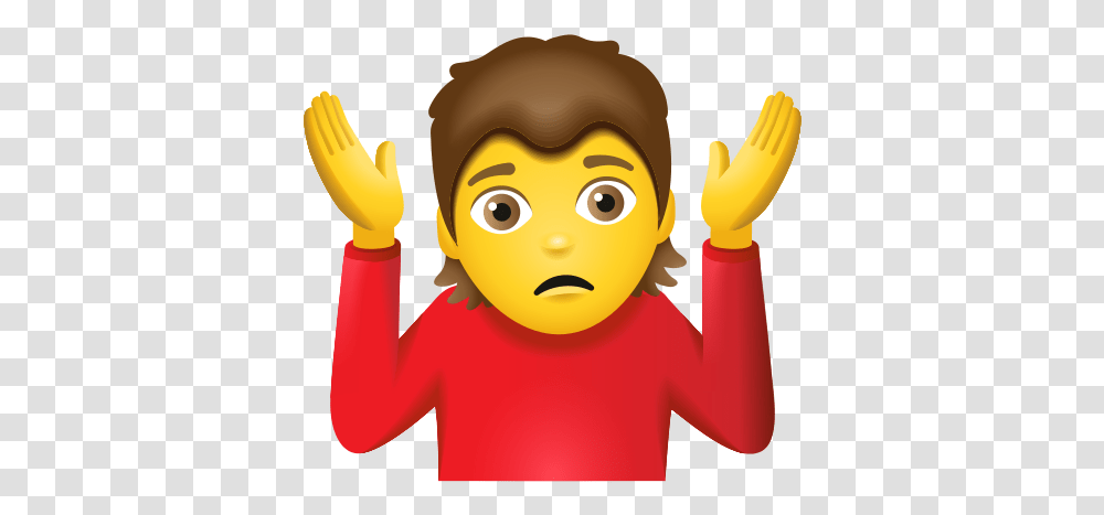Person Shrugging Icon Shrug Emoji, Toy, Face, Clothing, Female Transparent Png