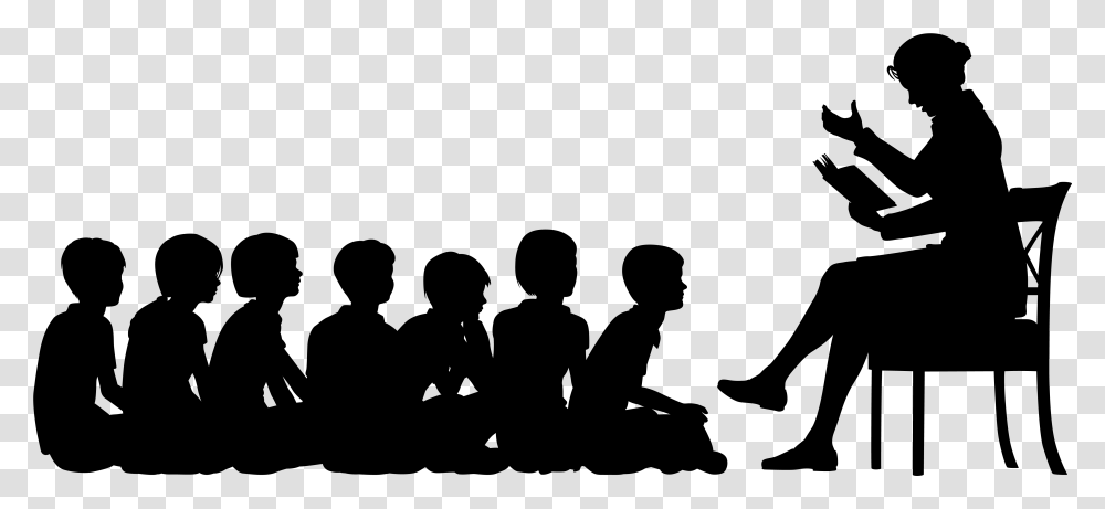 Person Sitting Back View Teacher Silhouette, Gray, World Of Warcraft Transparent Png