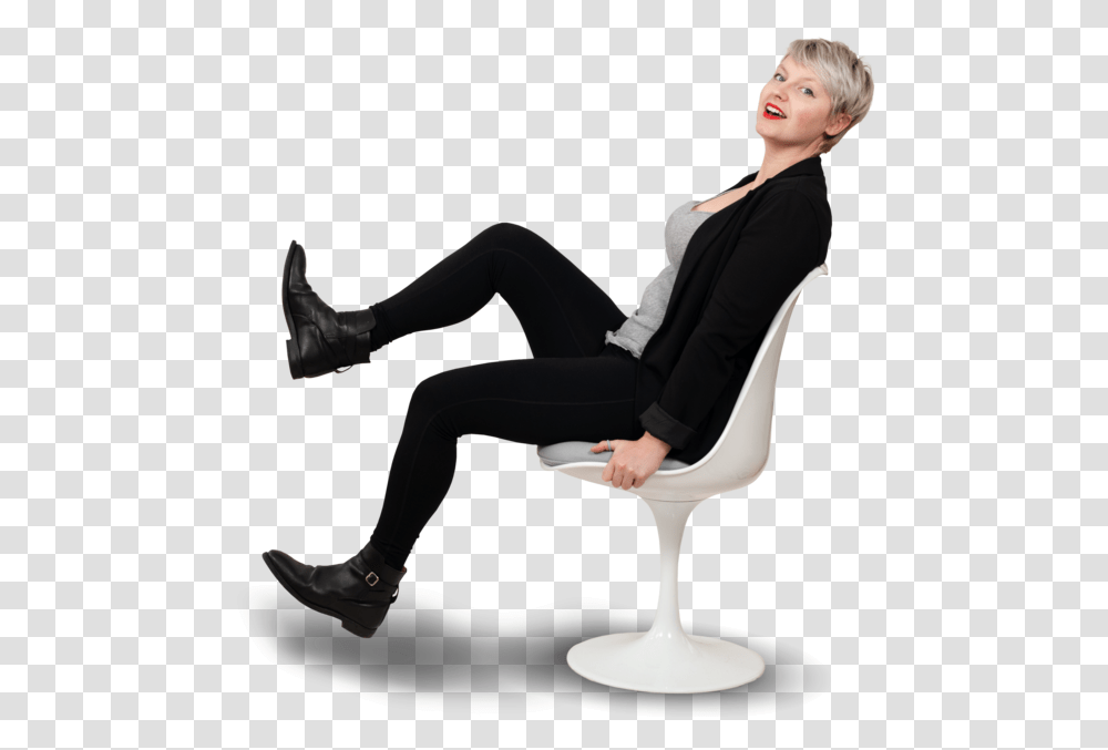Person Sitting In Chair Sitting, Furniture, Shoe, Footwear Transparent Png