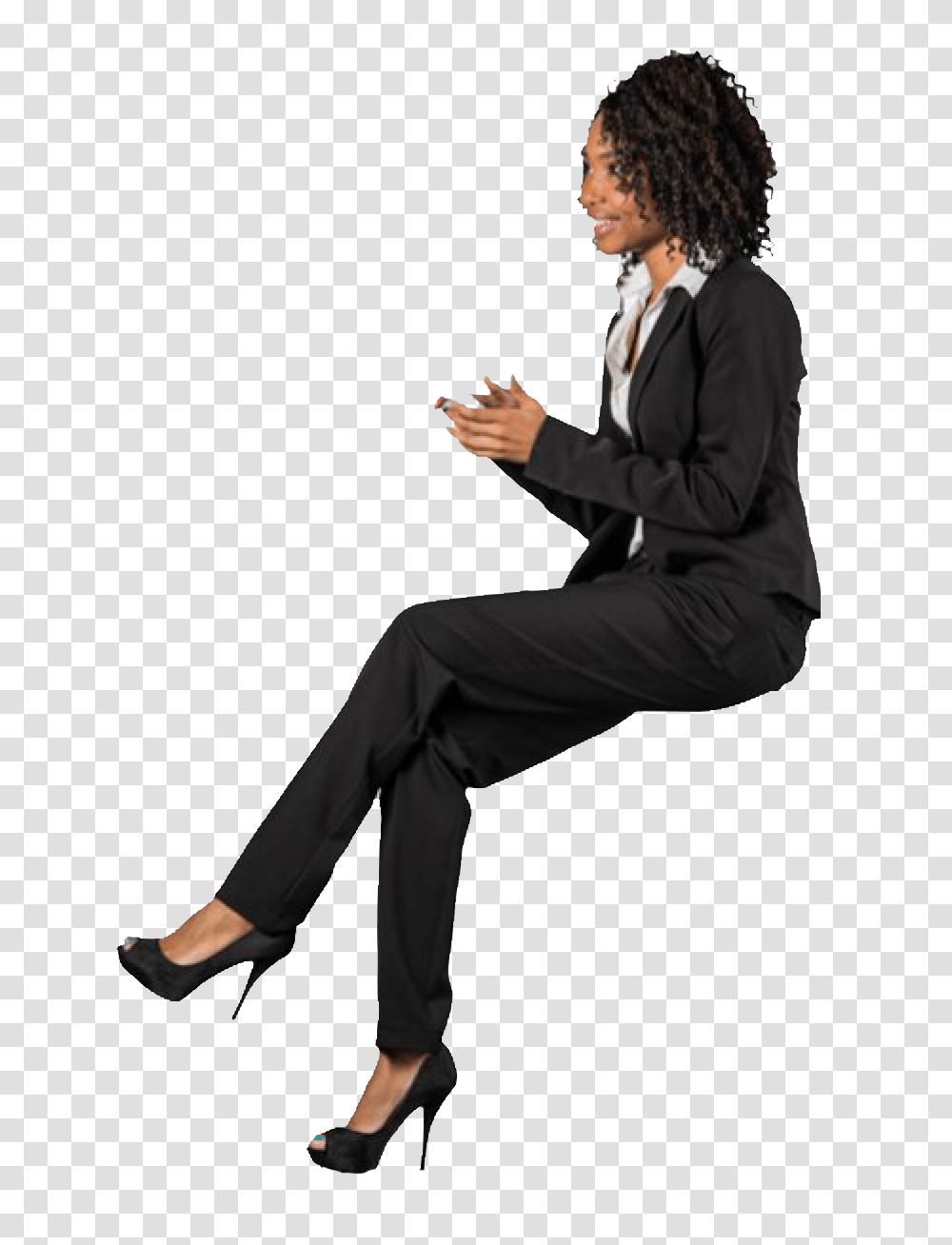 Person Sitting Silhouette Cut Out People Sitting, Clothing, Shoe, Footwear, Suit Transparent Png