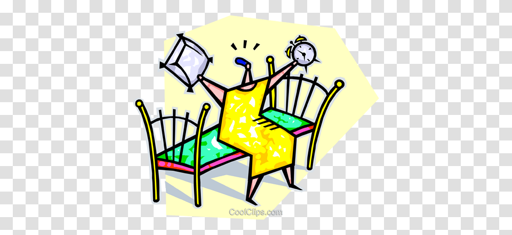 Person Sleeping In And Now Late Royalty Free Vector Clip Art, Chair, Furniture Transparent Png