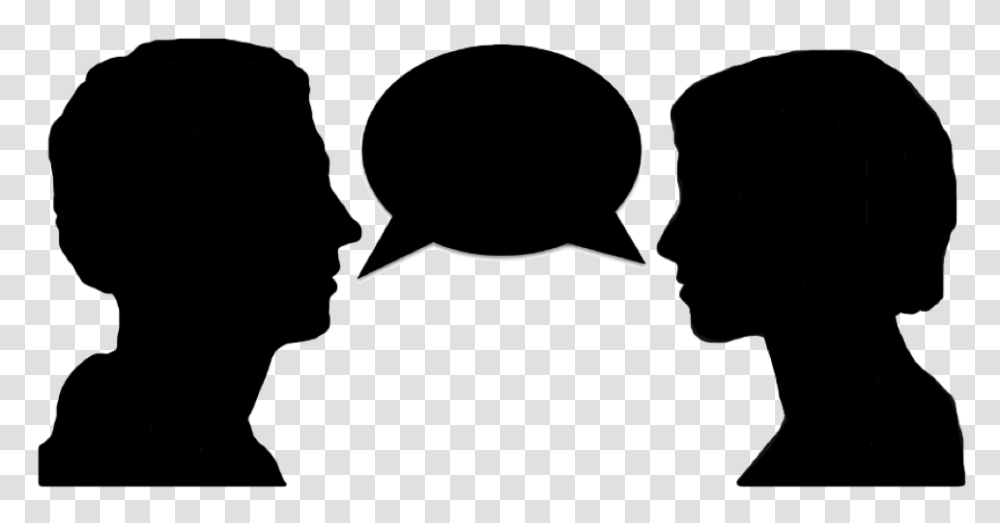 Person Speaking Image, Silhouette, Stencil, Label Transparent Png