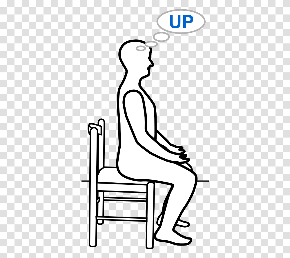 Person Standing Outline Graphic Sitting, Kneeling, Furniture, Sport, Sports Transparent Png