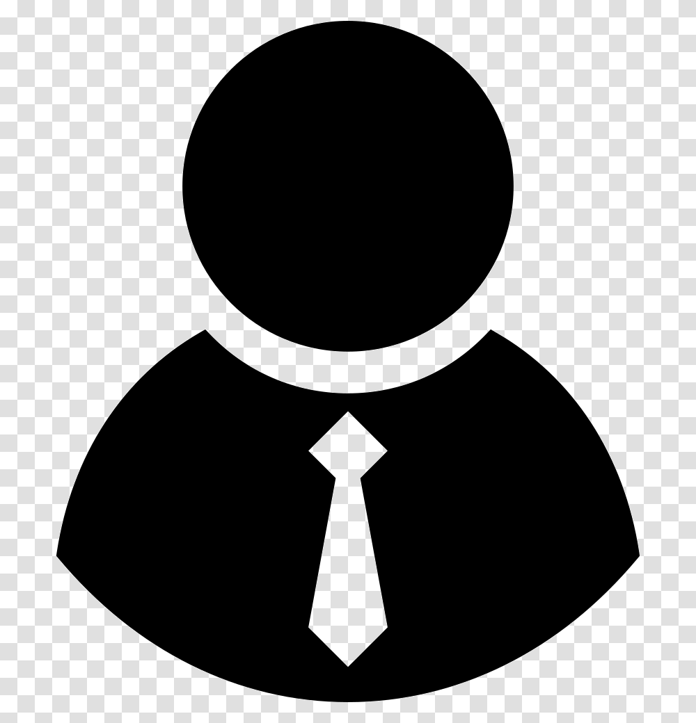 Person Svg Tie Icon Man With Tie Icon, Stencil, Silhouette, Moon Transparent Png