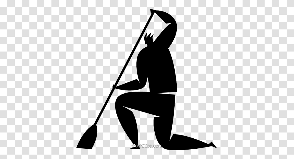 Person Sweeping Royalty Free Vector Clip Art Illustration, Human, Kneeling, Bow, Cleaning Transparent Png