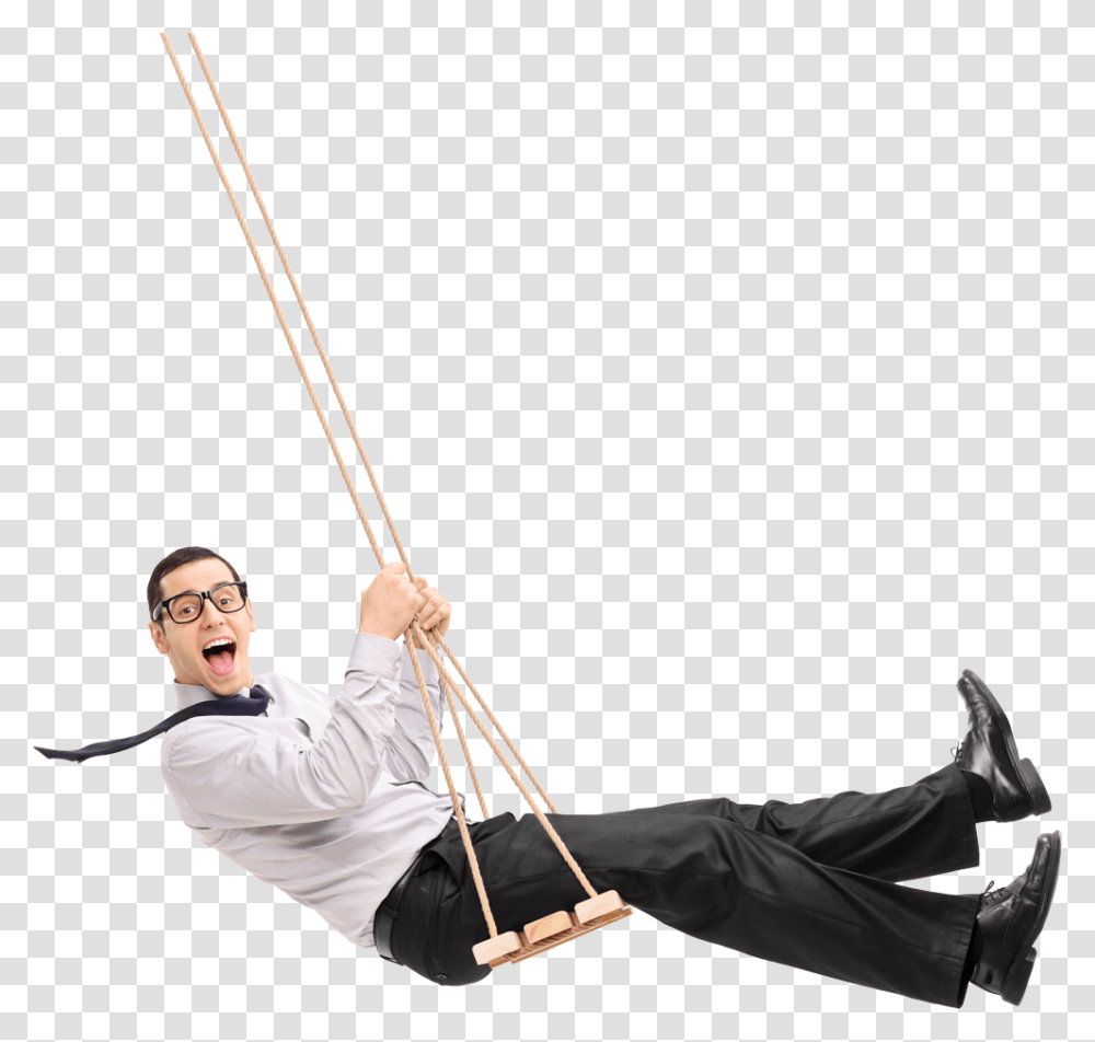 Person Swinging On Swing, Bow, Human, Toy, Rope Transparent Png