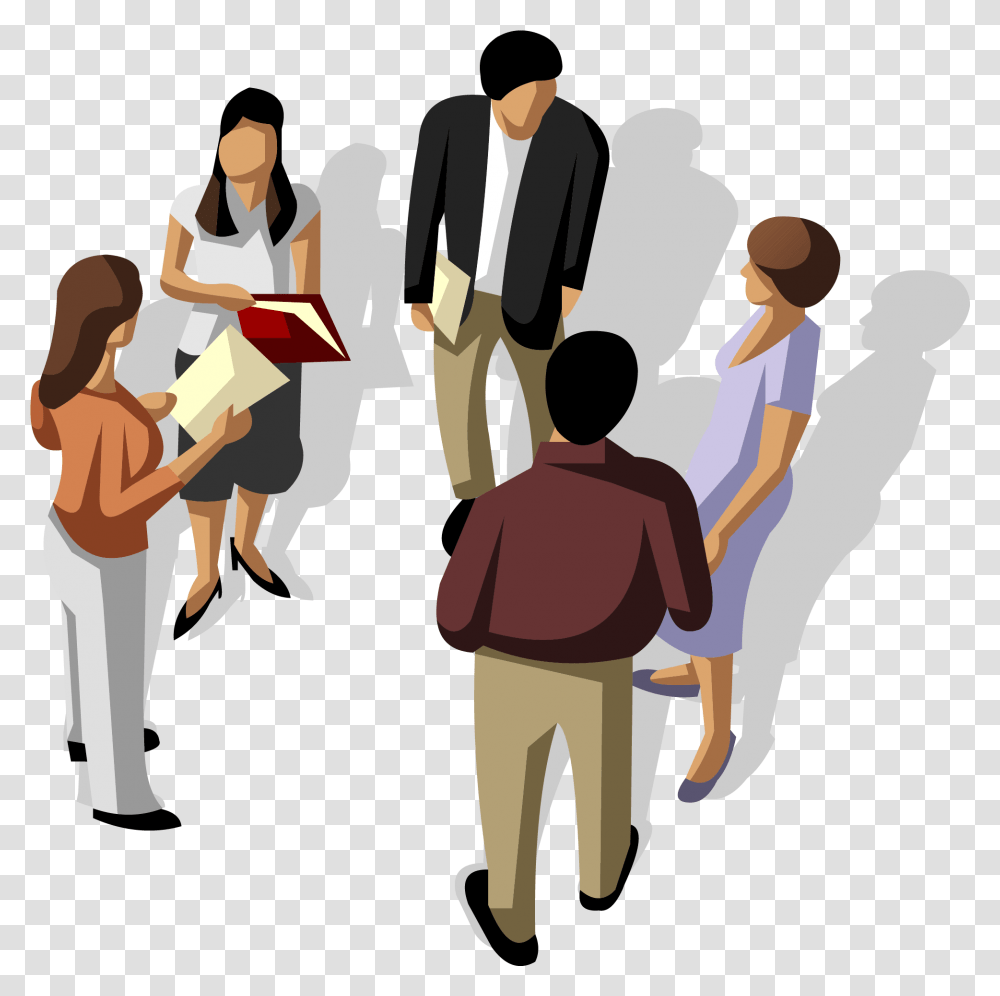 Person Talking Business People People Talking Vector, Crowd, Huddle, Drawing, Art Transparent Png