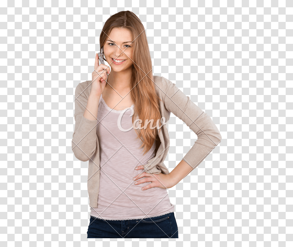 Person Talking Girl, Female, Human, Sleeve Transparent Png