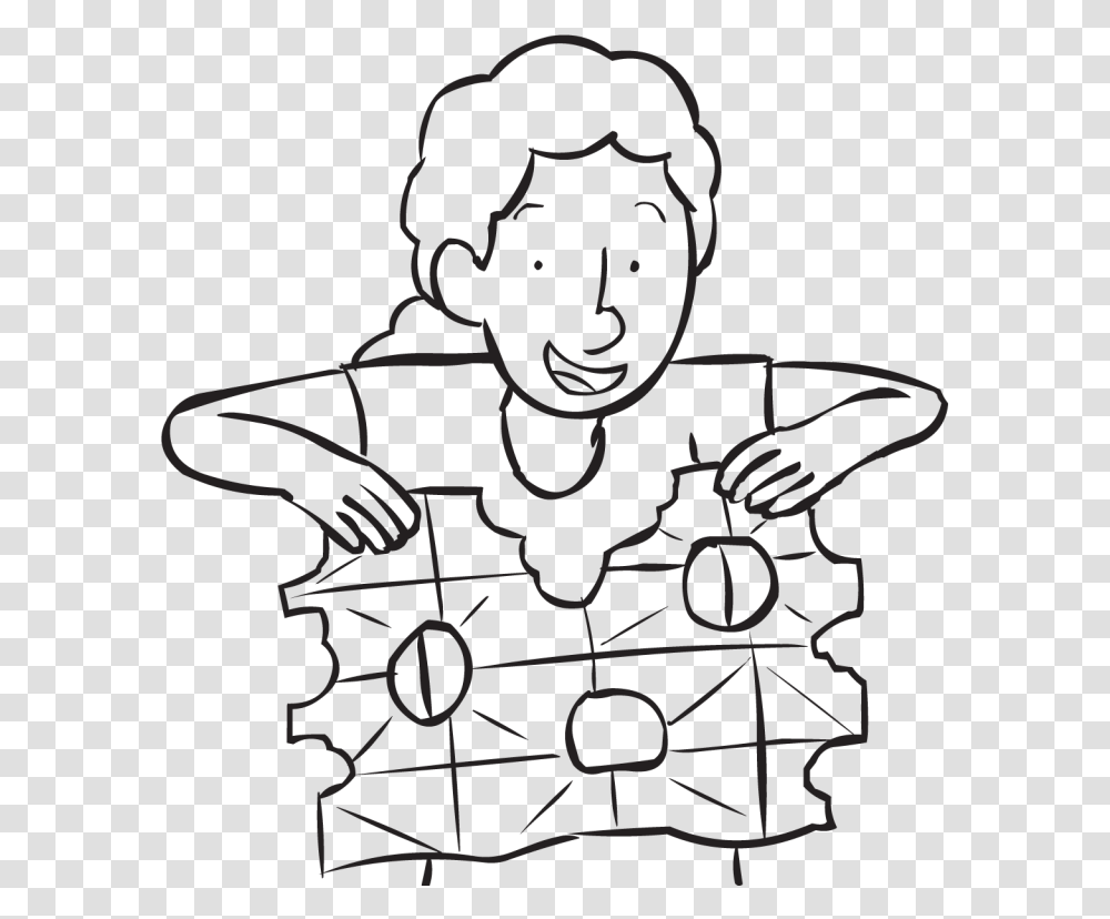 Person Unfolding Sheet Of Paper Which Has Holes Torn Cartoon, Stencil, Silhouette, Face, Ninja Transparent Png