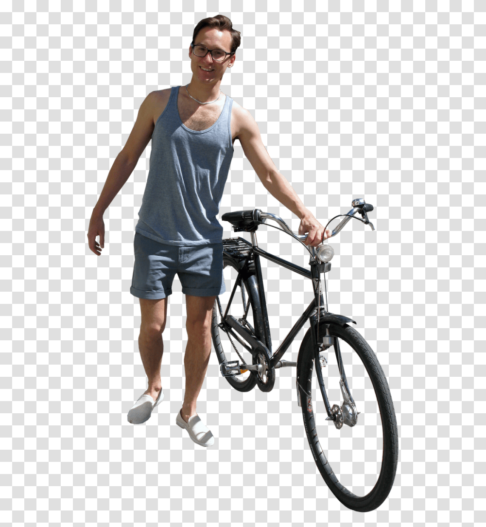 Person Walking A Bike, Bicycle, Vehicle, Transportation, Human Transparent Png