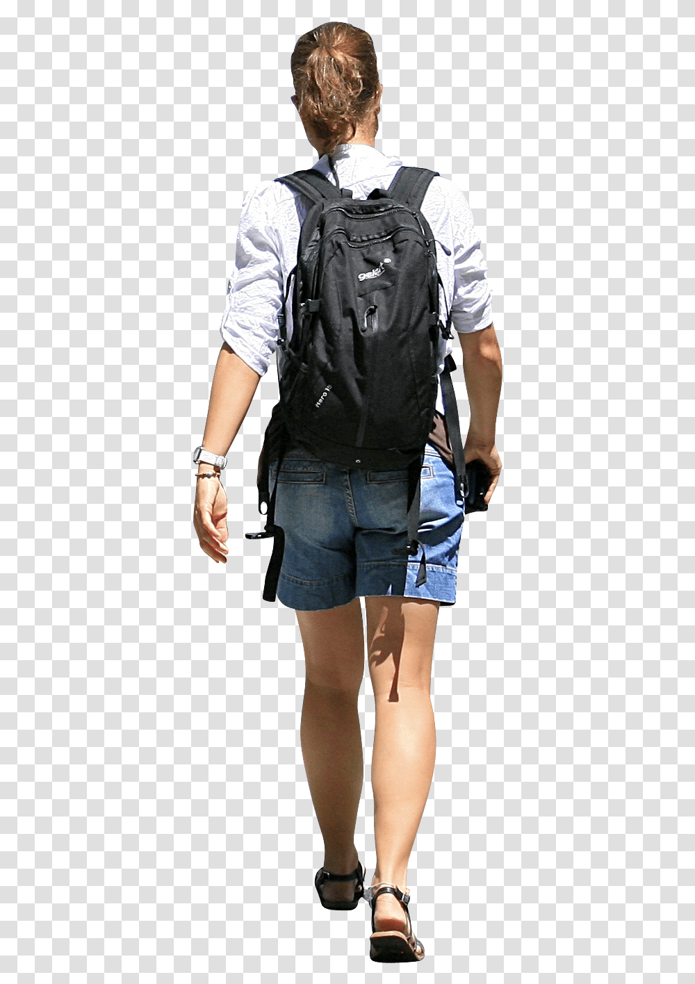 Person Walking Away Download Walking Away People Walking, Shorts, Pants, Jeans Transparent Png