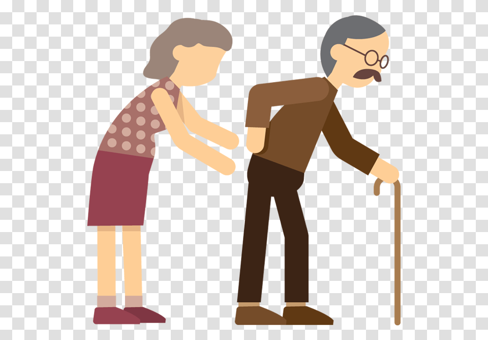 Person Walking Away Old People Walking Cartoon, Standing, Hand, Leisure Activities, Performer Transparent Png