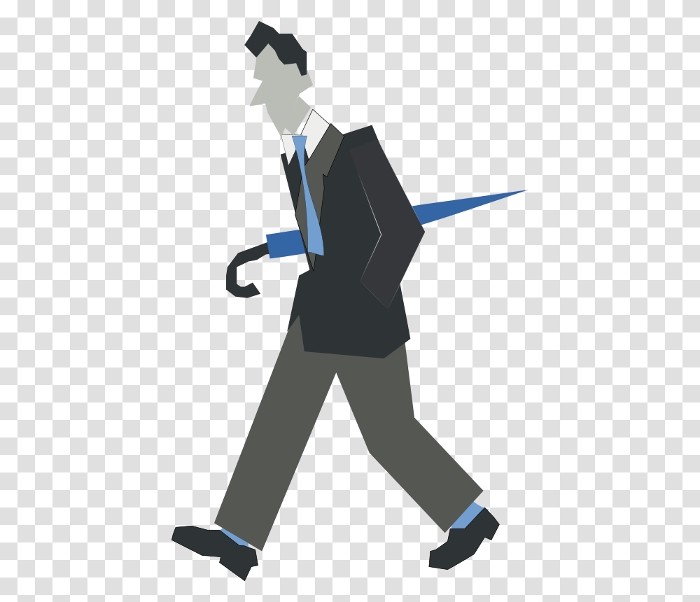 Person Walking Clipart, Cross, Tie, Accessories Transparent Png