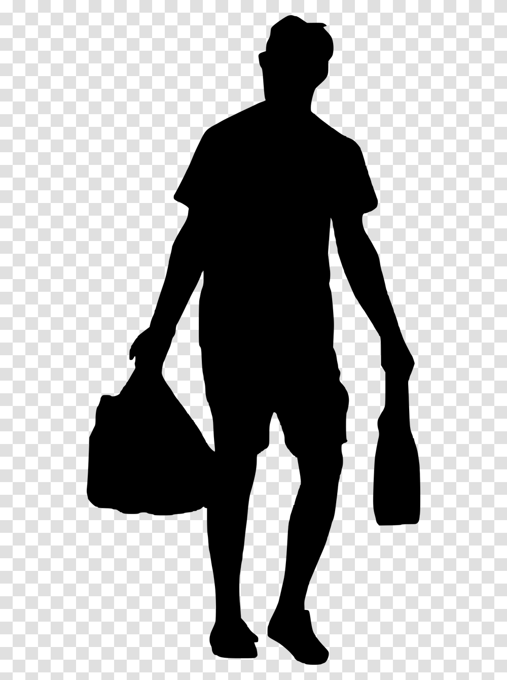 Person Walking Clipart Walking People Silhouette, Gray, World Of Warcraft Transparent Png