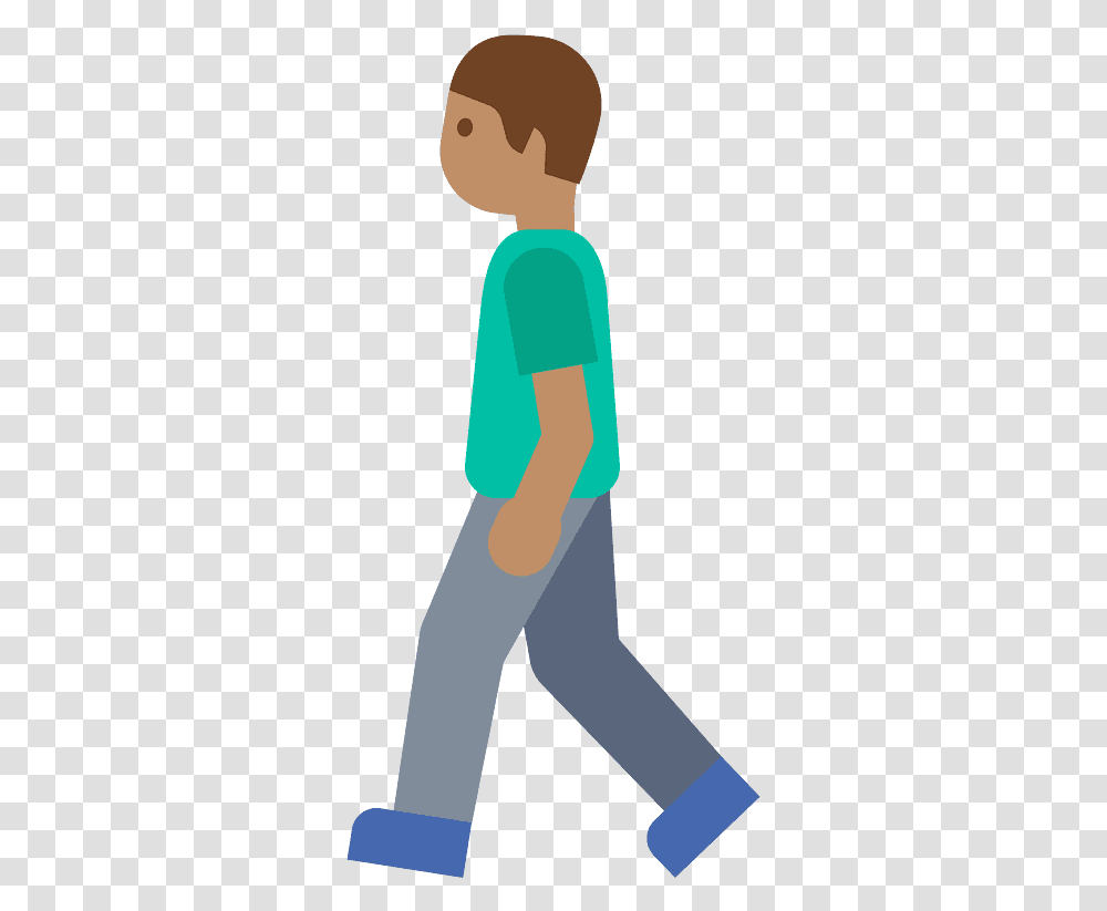 Person Walking Emoji Clipart Free Download Dibujo Personas Caminando, Clothing, Standing, Hand, Pants Transparent Png