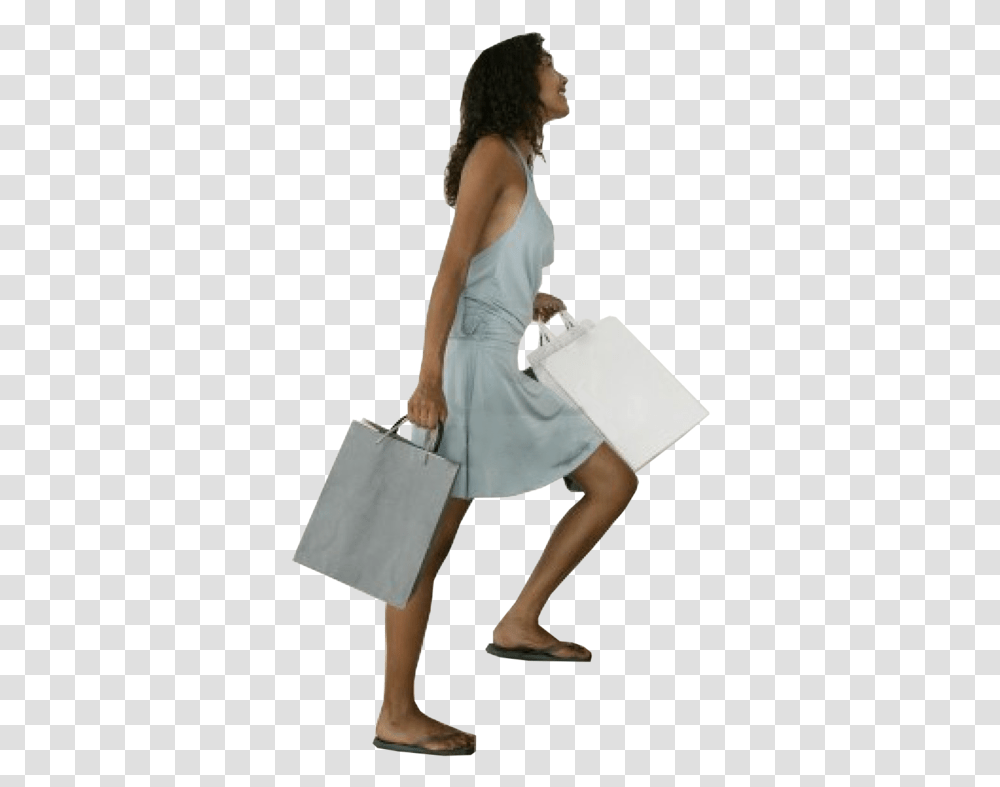 Person Walking Up Stairs, Bag, Human, Apparel Transparent Png