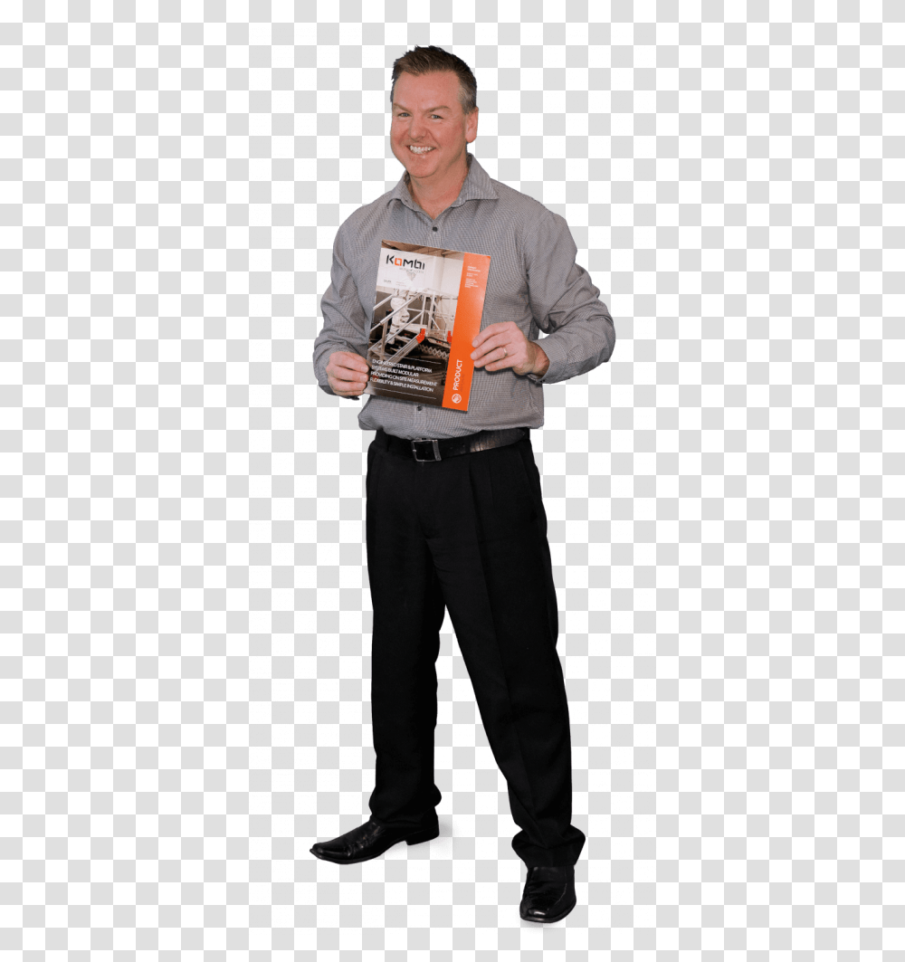 Person Walking Up Stairs Man Holding Kombi Stair Pocket, Advertisement, Long Sleeve, Flyer Transparent Png
