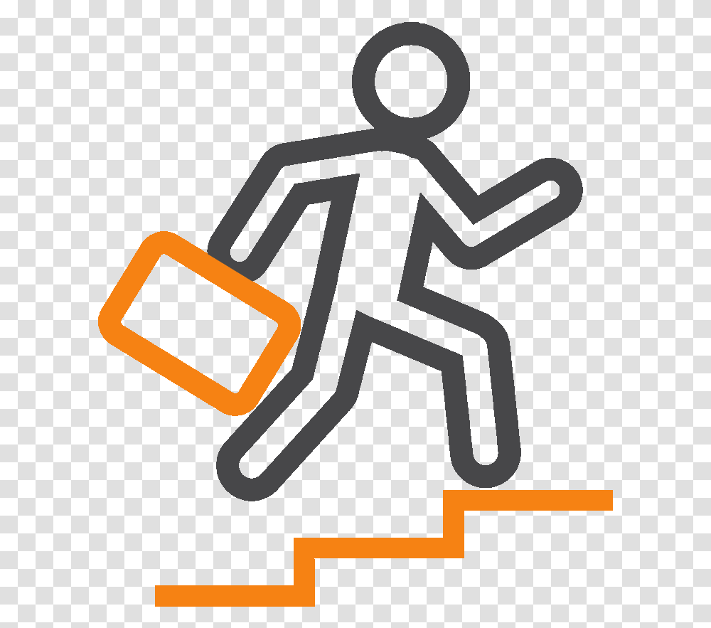 Person Walking Up Stairs, Logo, Trademark, Shopping Cart Transparent Png
