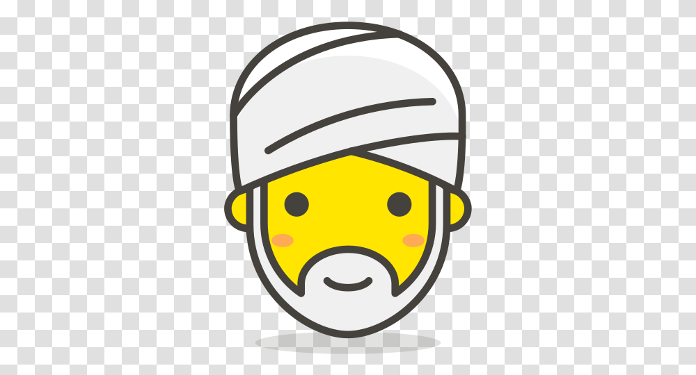 Person Wearing Turban Free Icon Of 780 Vector Emoji Logo Sorban Vector, Clothing, Label, Text, Helmet Transparent Png