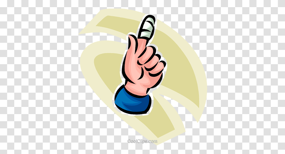 Person With A Bandage On Their Finger Royalty Free Vector Clip Art, Hand, Poster, Advertisement, Paper Transparent Png