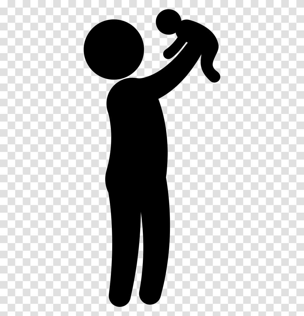 Person With Baby Icon Free Download, Silhouette, Standing, Human, Photography Transparent Png
