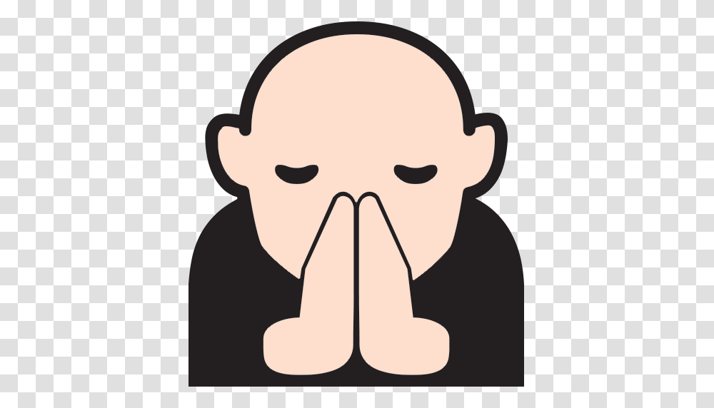 Person With Folded Hands Emoji For Facebook Email Sms Id, Head, Prayer, Worship, Crowd Transparent Png