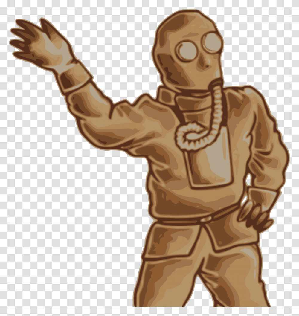 Person With Gas Mask Art, Human, Astronaut, Hand Transparent Png