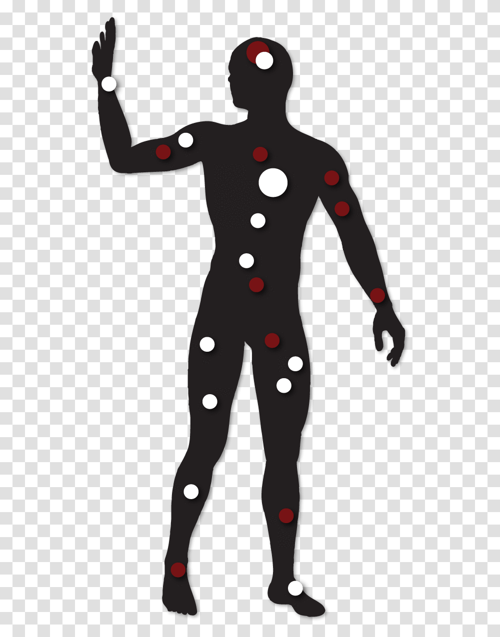 Person With Markings Of Endocannabinoid Receptors In, Texture, Human, Polka Dot Transparent Png