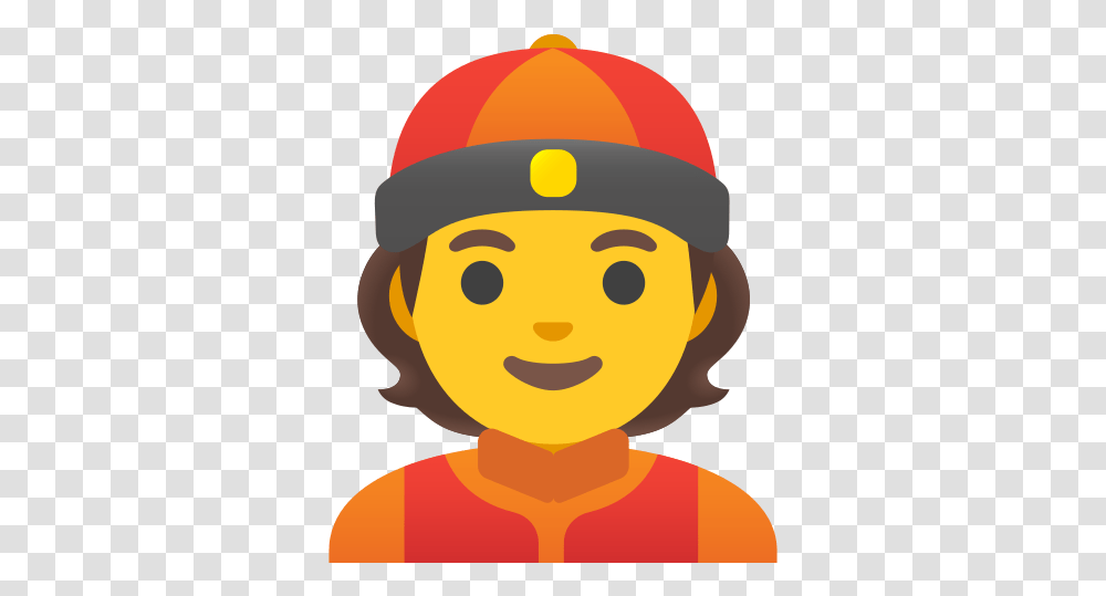 Person With Skullcap Emoji Whitechapel Station, Clothing, Apparel, Hardhat, Helmet Transparent Png