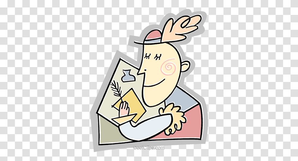 Person Writing A Letter With A Feather Pe Royalty Free Vector Clip, Recycling Symbol, Elf, Poster, Advertisement Transparent Png