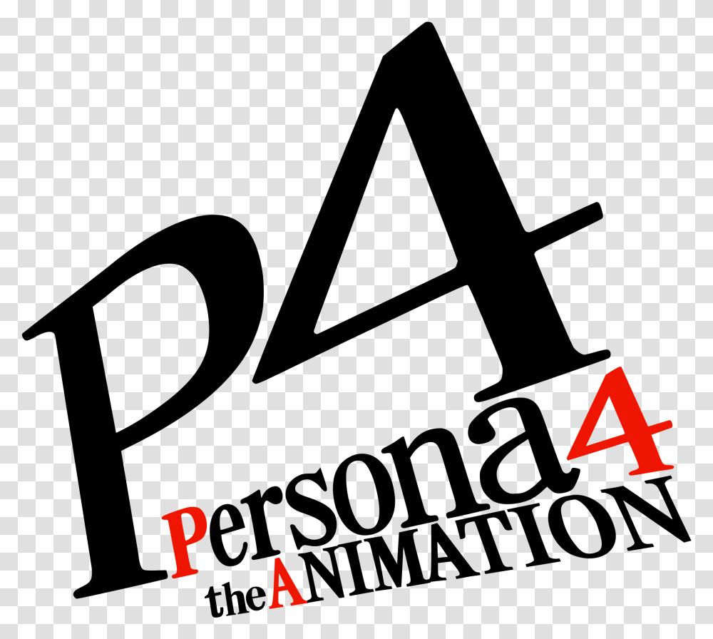 Persona 4 Logo Persona 4 The Animation Logo, Alphabet, Number Transparent Png