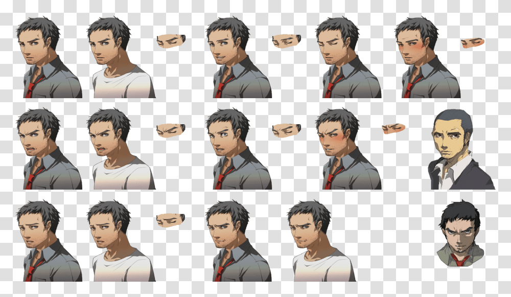 Persona 4 Persona 4 Dojima Sprites, Comics, Book, Manga, Pillow Transparent Png