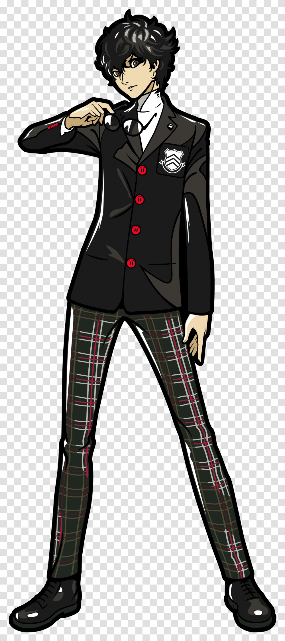 Persona 5 Concept Art Persona 5 Protagonist, Clothing, Apparel, Human, Coat Transparent Png