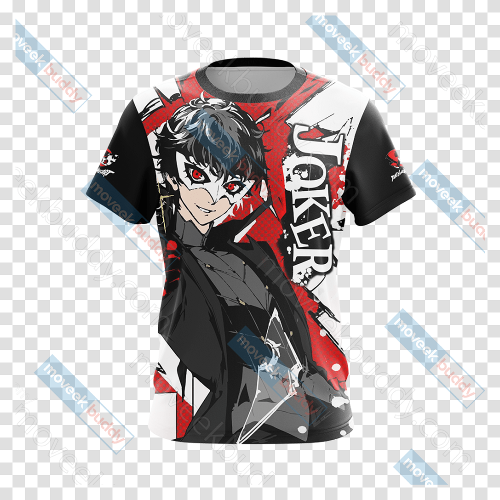 Persona 5 Joker New Look Unisex 3d Tshirt Ren Persona, Clothing, Apparel, Sleeve, Long Sleeve Transparent Png