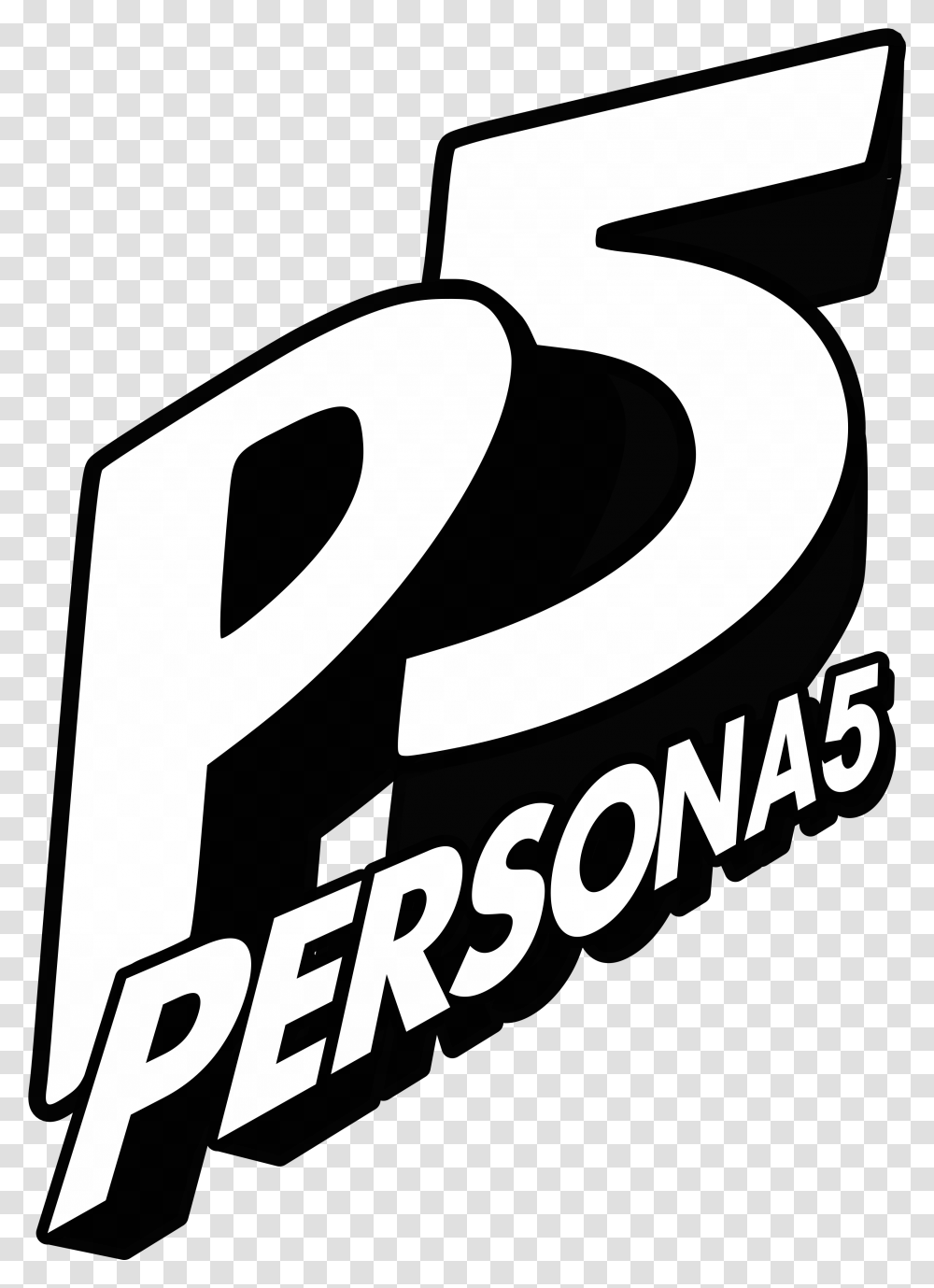 Persona 5 Logo In The Style Of P5s Persona 5 Logo, Text, Alphabet, Number, Symbol Transparent Png