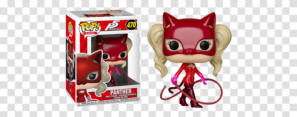 Persona 5 Panther Funko Pop Joker, Toy, Figurine, Doll, Label Transparent Png