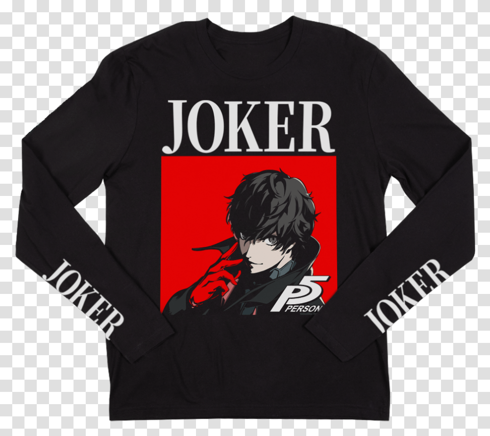 Persona 5 The Phantom Long Sleeve Joker, Clothing, Apparel, Sweatshirt, Sweater Transparent Png