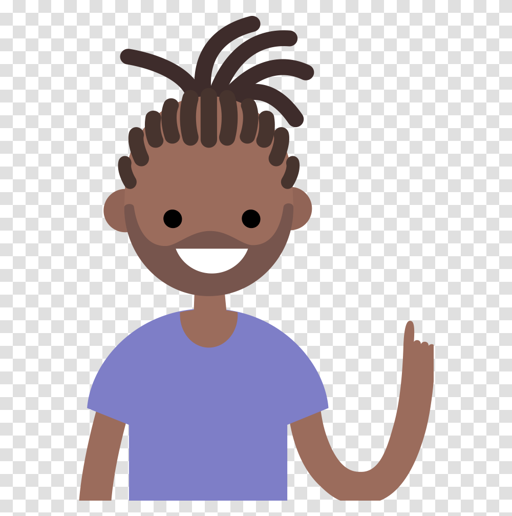 Persona John Wa3 Cartoon Character With Dreads, Face, Toy, Drawing, Photography Transparent Png