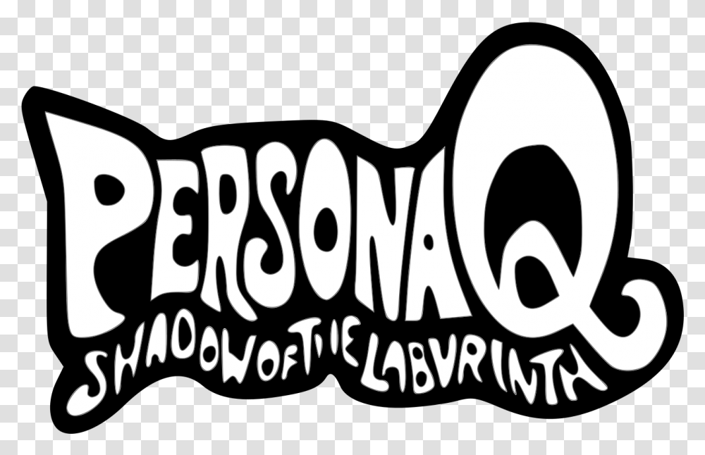 Persona Q Logo Persona Q Logo, Text, Label, Alphabet, Symbol Transparent Png