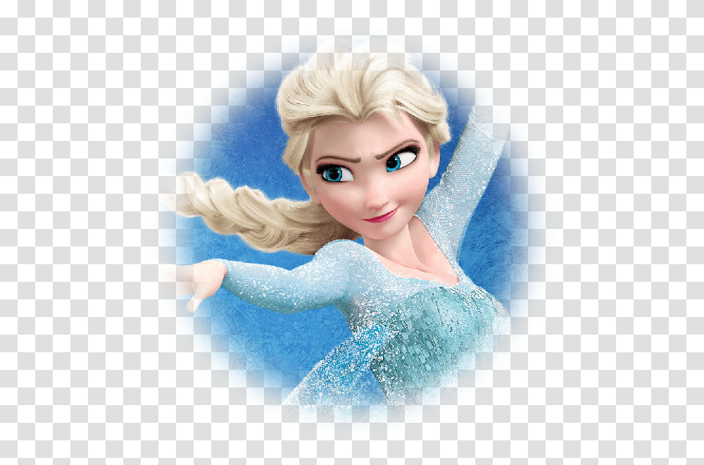 Personaje De Elsa De Frozen Elsa Frozen Circulo, Doll, Toy, Human, Figurine Transparent Png