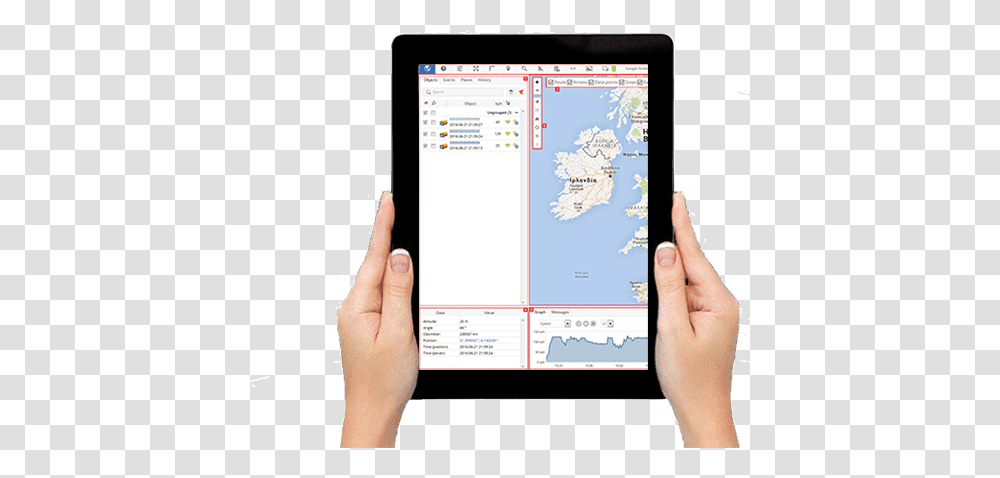 Personal Car Tracking For Tablet Tablet Computer, Electronics, Human, Hand Transparent Png