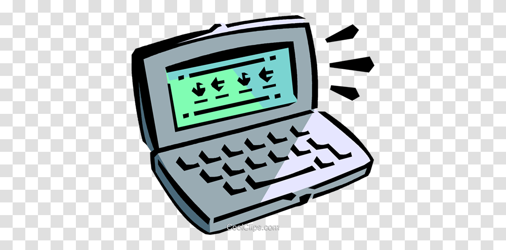 Personal Digital Assistant Royalty Free Vector Clip Art, Electronics, Hand-Held Computer, Calculator, Word Transparent Png