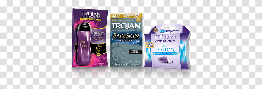 Personal Lubricants Trojan Premium Silicone & Water Based Trojan Condoms Types List, Flyer, Poster, Paper, Advertisement Transparent Png