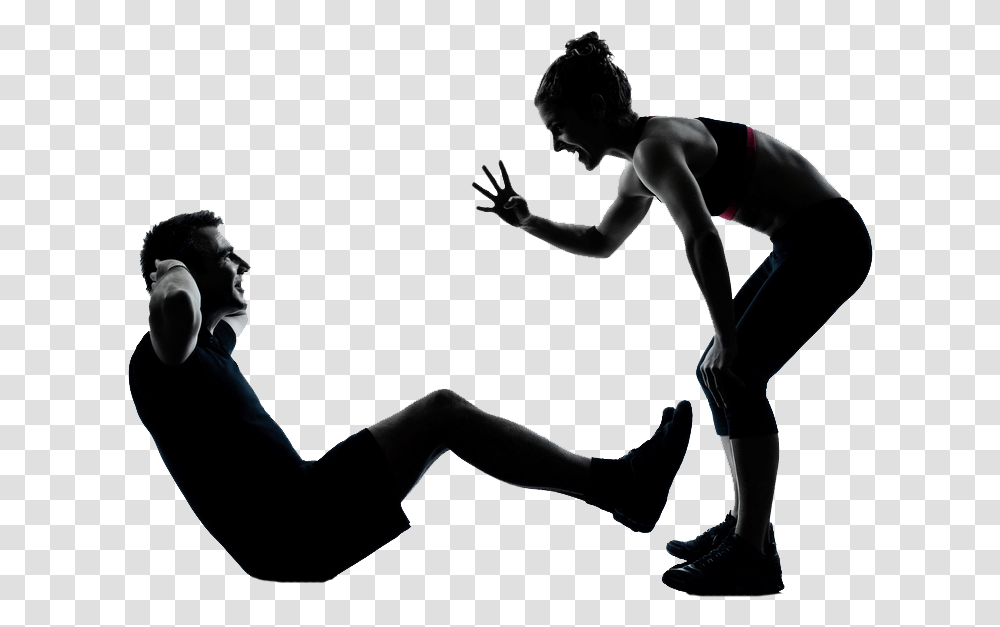 Personal Trainer Animations Black And White, People, Leisure Activities, Dance Pose, Sport Transparent Png