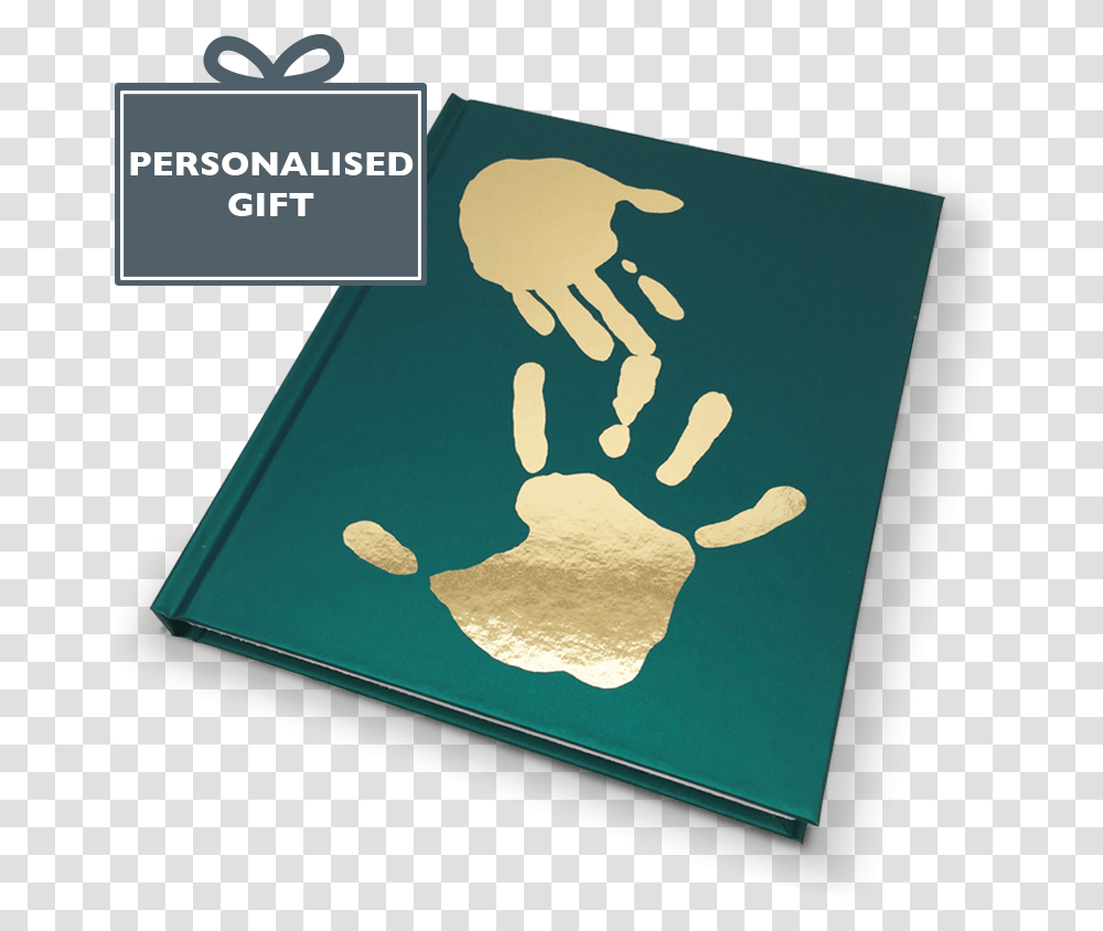 Personalised Foil Blocked Handprint Notebook Sign, Passport, Id Cards, Document Transparent Png