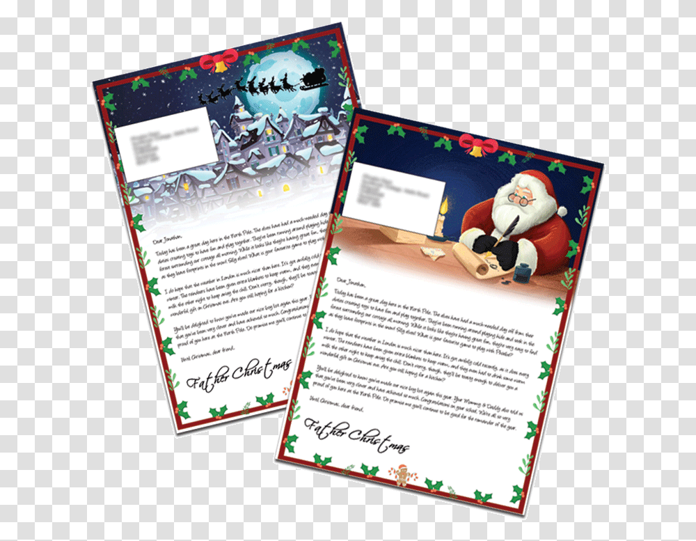 Personalised Santa Letter From Santa ClausTitle Brochure, Poster, Advertisement, Flyer, Paper Transparent Png