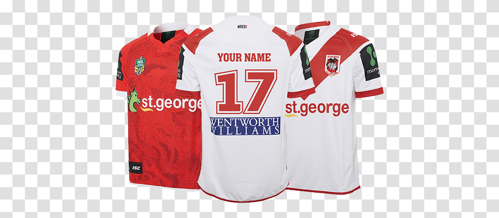 Personalised St George Illawarra Dragons Jerseys St George Illawarra All Jersy, Clothing, Apparel, Shirt, T-Shirt Transparent Png