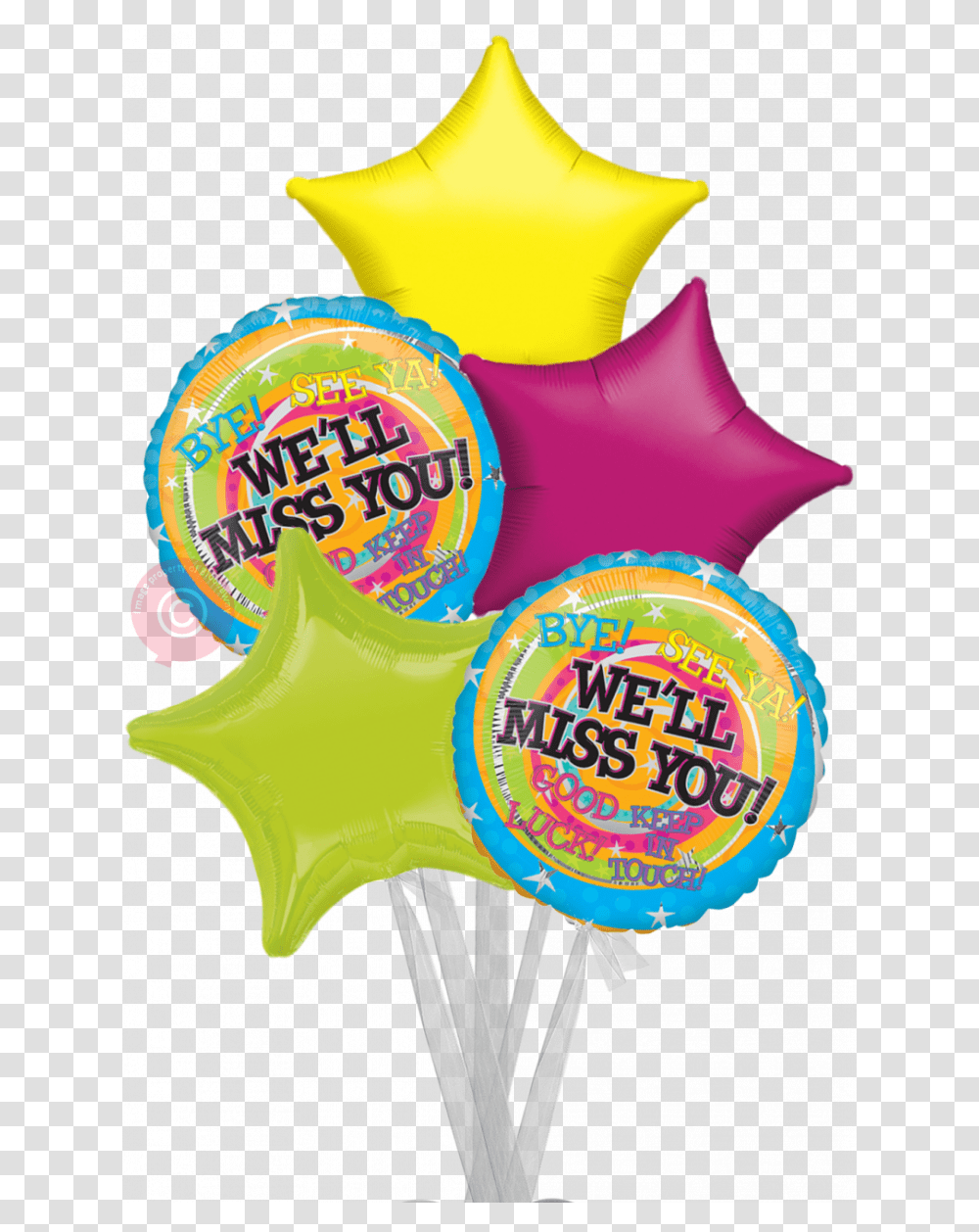 Personalised Well Miss You Messages Balloons Delivered Inflated, Food, Logo, Trademark Transparent Png